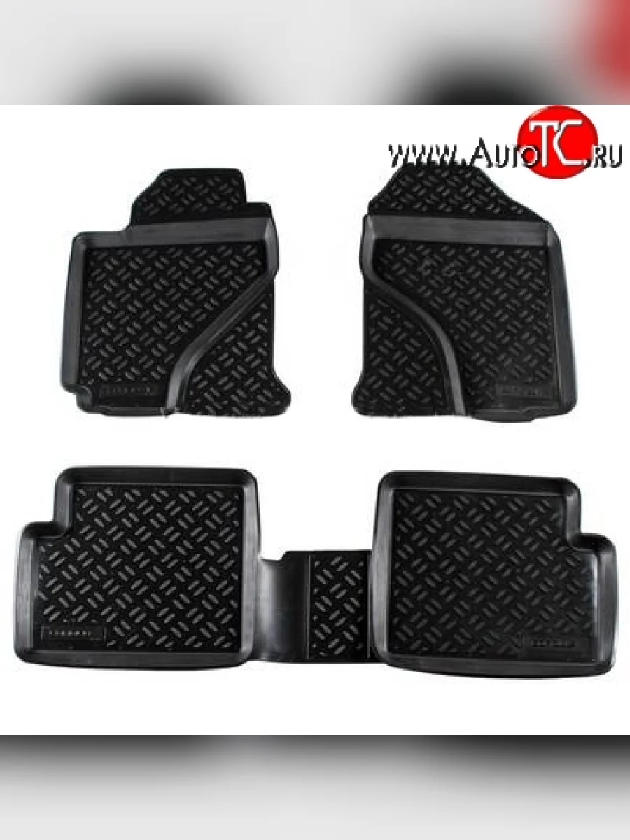 Комплект ковриков в салон Aileron 4 шт. (полиуретан) Toyota Corolla E120 седан дорестайлинг (2000-2004)  в Керчи Республика Крым