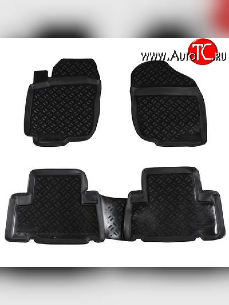 Комплект ковриков в салон Aileron 4 шт. (полиуретан) Toyota RAV4 XA40 5 дв. дорестайлинг (2012-2015)  с доставкой в г. Керчь