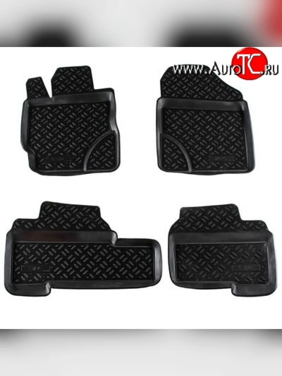 Комплект ковриков в салон Aileron 4 шт. (полиуретан)  Toyota Yaris (2010-2014) XP130  в Керчи Республика Крым