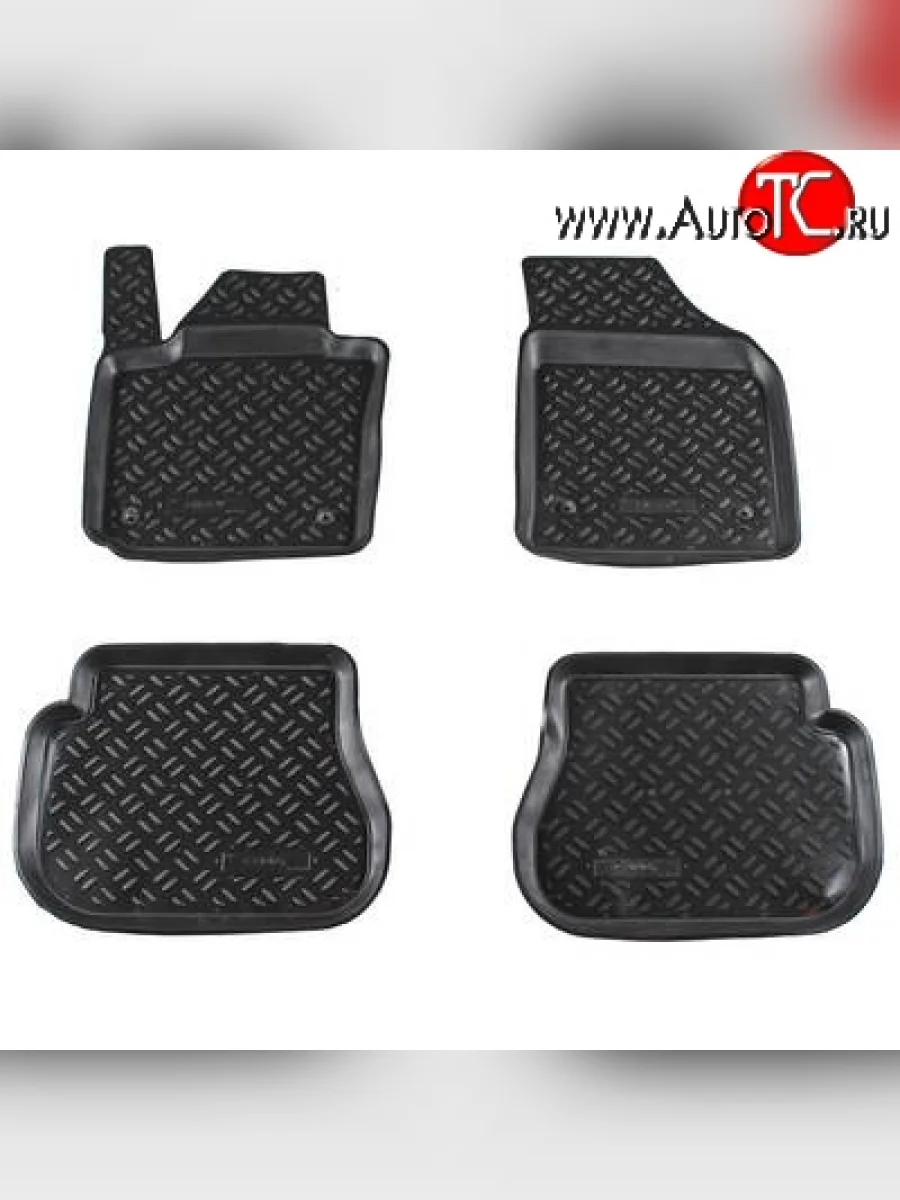 Комплект ковриков в салон Aileron 4 шт. (полиуретан) Volkswagen Caddy 2K дорестайлинг (2003-2010)  в Перми Пермском крае