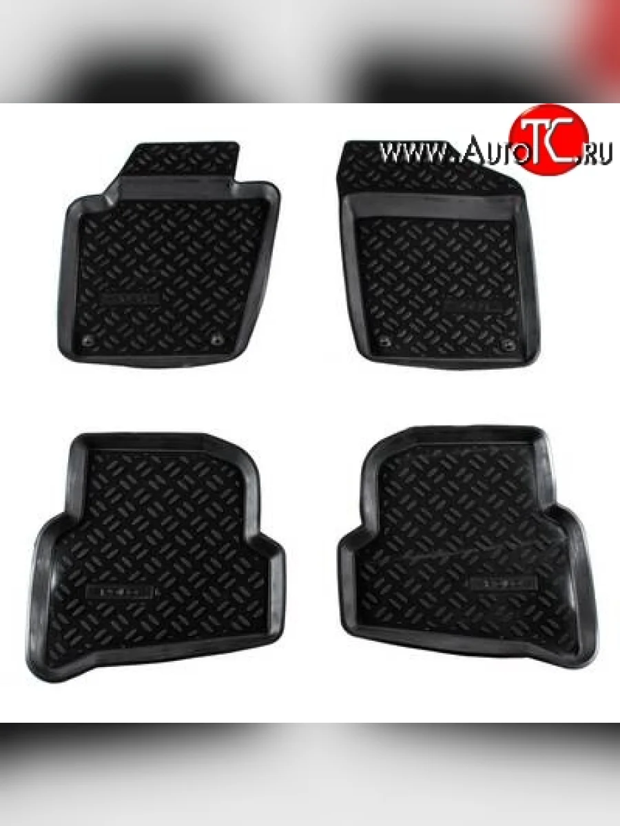 Комплект ковриков в салон Aileron 4 шт. (полиуретан) Volkswagen Polo Mk5 6R,6C,61 хэтчбек 5 дв. дорестайлинг (2009-2015)  в Самаре Самарской области
