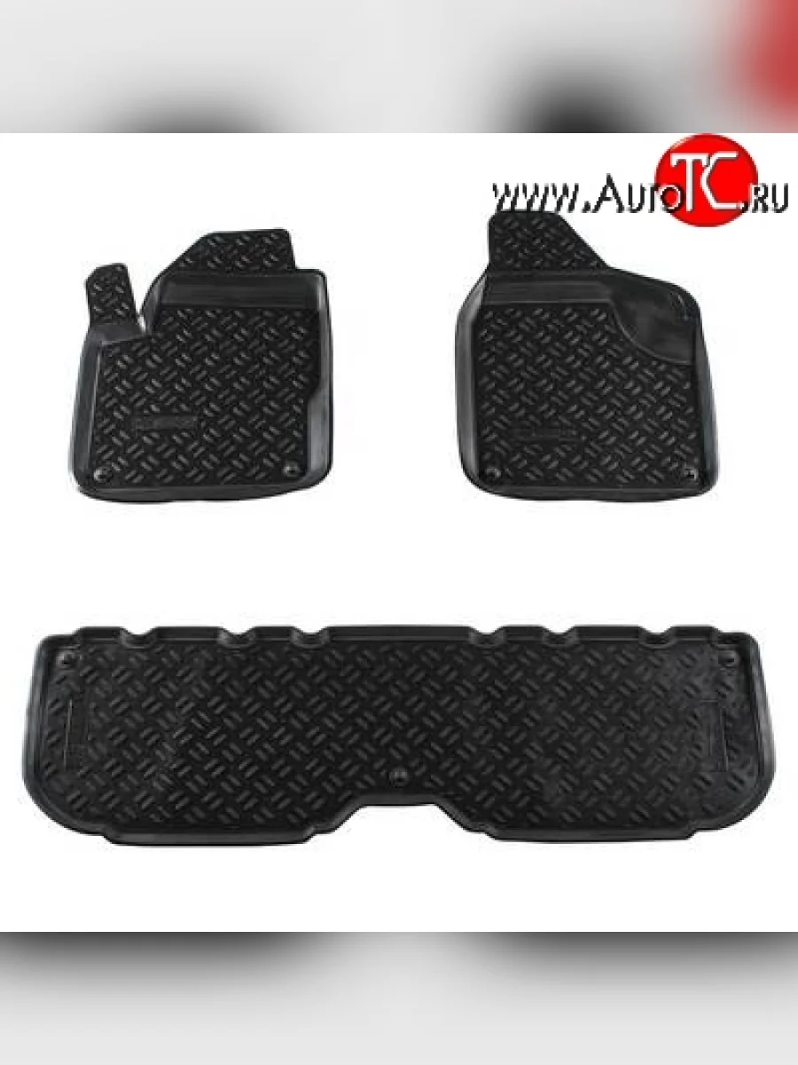 Комплект ковриков в салон Aileron 3 шт. (полиуретан)  Volkswagen Sharan (2004-2010) 7M6  в Керчи Республика Крым