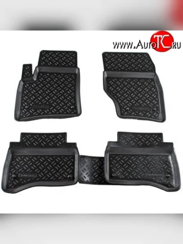 Комплект ковриков в салон Aileron 4 шт. (полиуретан) Volkswagen Touareg 1 GP дорестайлинг (2002-2007)