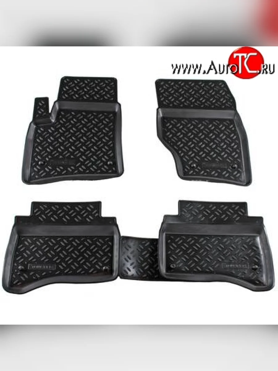 Комплект ковриков в салон Aileron 4 шт. (полиуретан) Volkswagen Touareg 1 GP дорестайлинг (2002-2007)  в Керчи Республика Крым