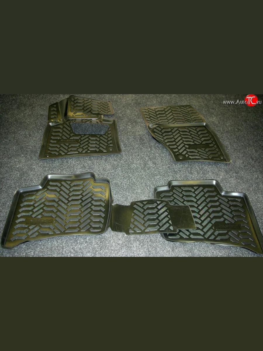 Коврики в салон Aileron 4 шт. (полиуретан)  Volkswagen Touareg (2014-2018) 2 NF  в Керчи Республика Крым