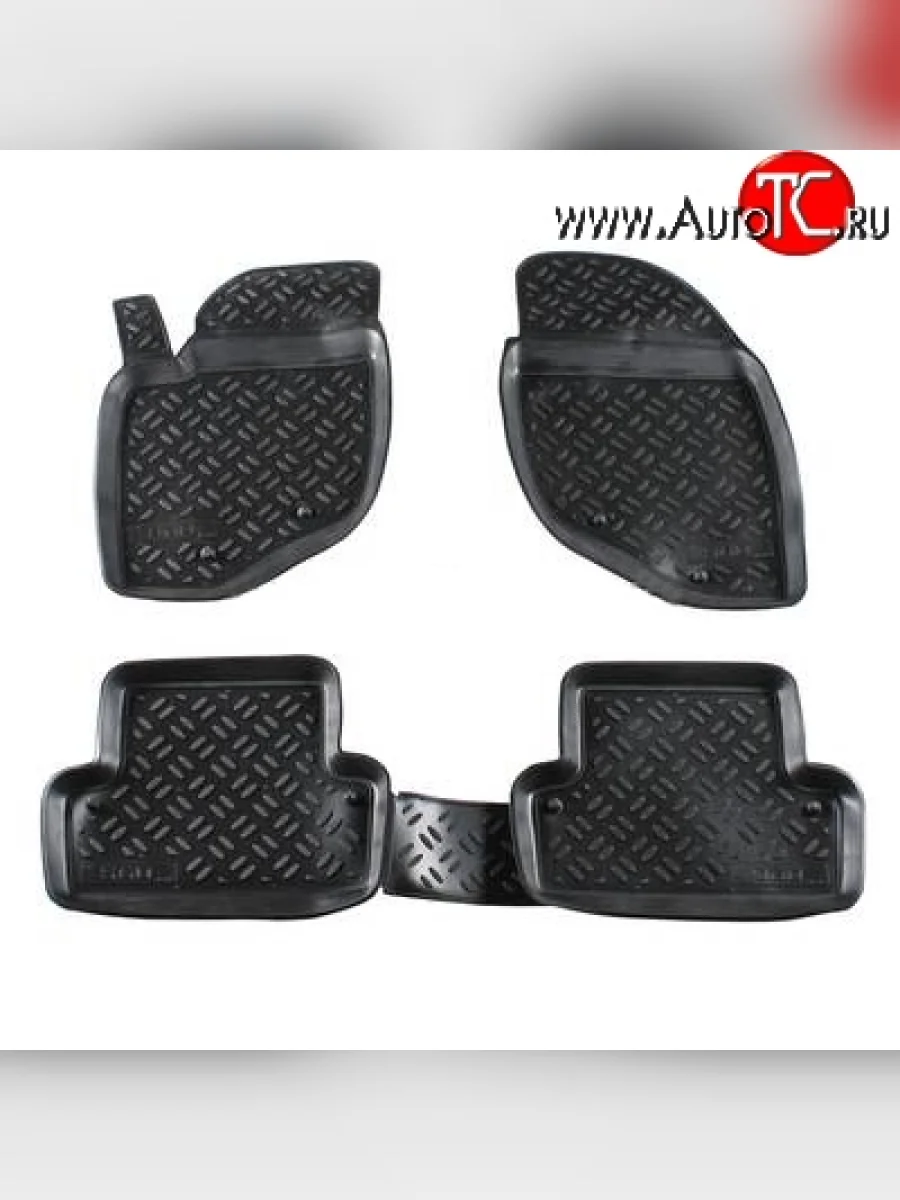 Комплект ковриков в салон Aileron 4 шт. (полиуретан)  Volvo S60 (2000-2010) RS,RH седан  в Керчи Республика Крым