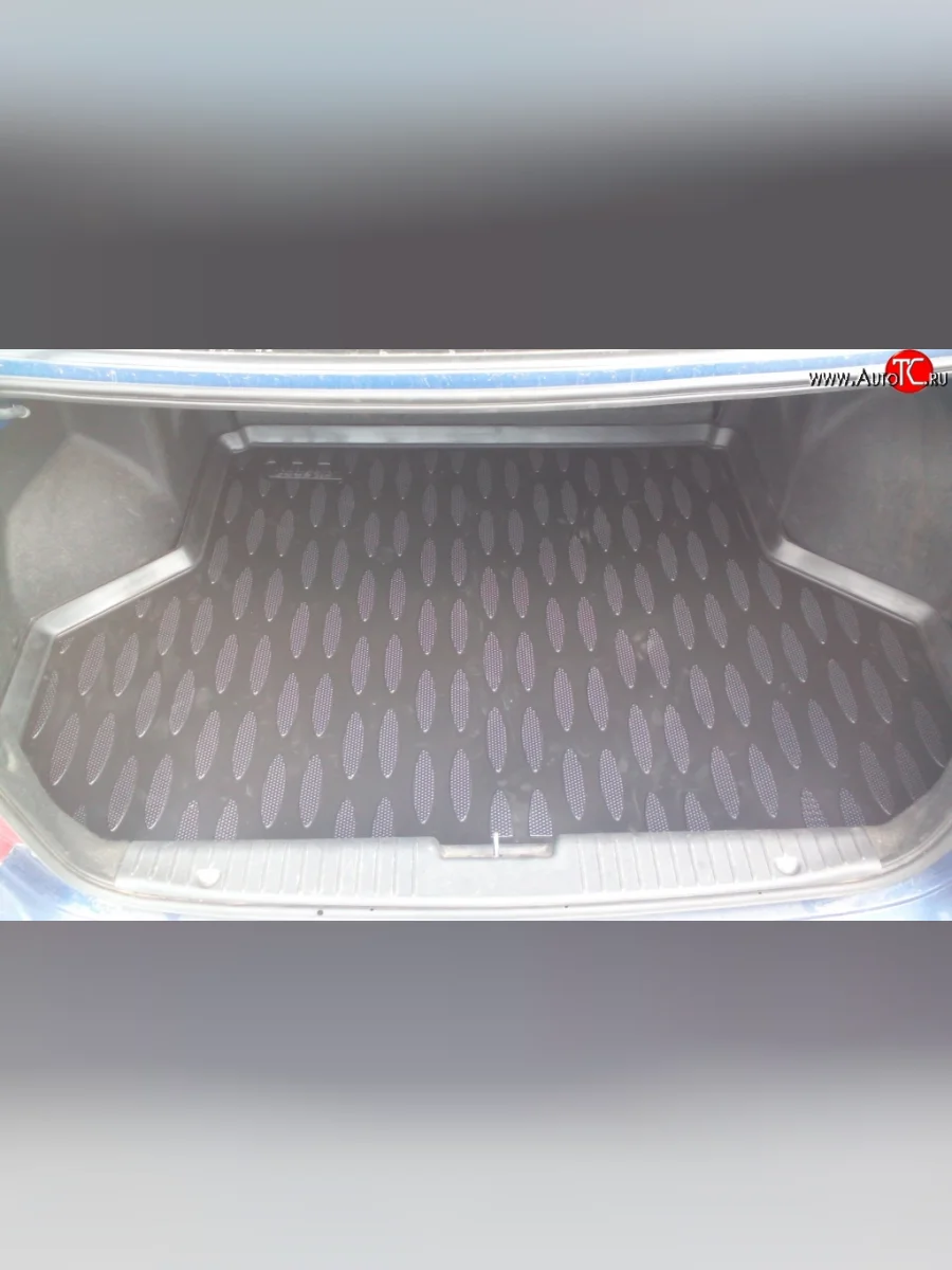 Коврик в багажник (седан) Aileron (полиуретан)  Daewoo Gentra (2012-2016) KLAS  в Керчи Республика Крым