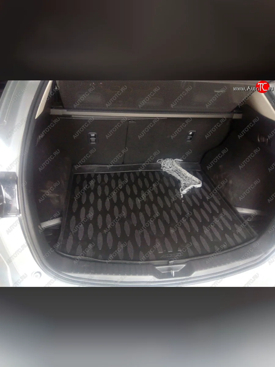 Коврик в багажник (2 кармана) Aileron (полиуретан) Mazda CX-5 KE дорестайлинг (2011-2014)  с доставкой в г. Керчь