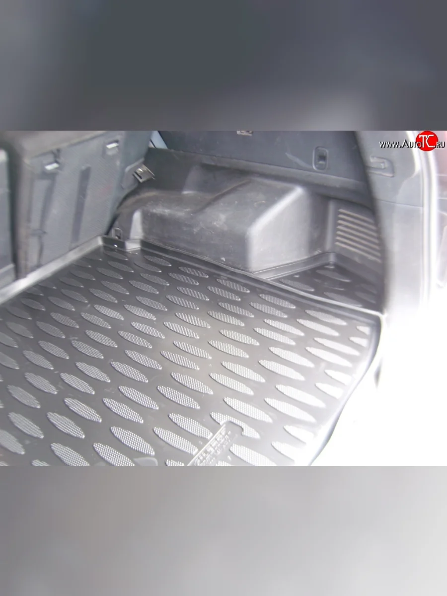 Коврик в багажник (комплектация SE-B 2 кармана) Aileron (полиуретан) Nissan X-trail 2 T31 дорестайлинг (2007-2011)  в Самаре Самарской области