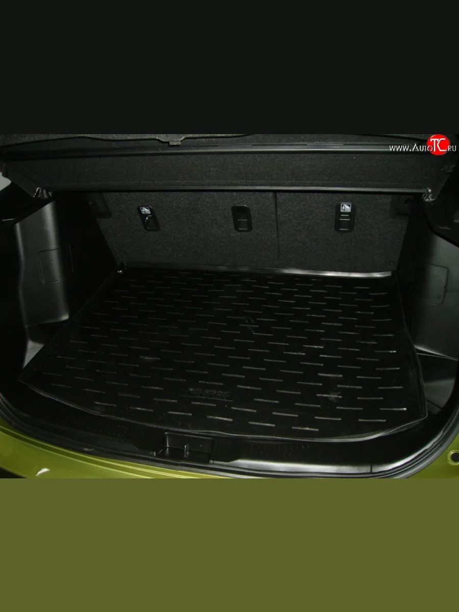Коврик в багажник (2 кармана) Aileron (полиуретан) Suzuki SX4 JYB, JYA хэтчбэк дорестайлинг (2013-2016)  в Керчи Республика Крым