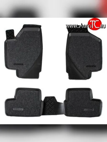 Комплект ковриков в салон Aileron 4 шт. (полиуретан, покрытие Soft) Лада ВАЗ Гранта FL 2192 хэтчбек (2018-2025)
