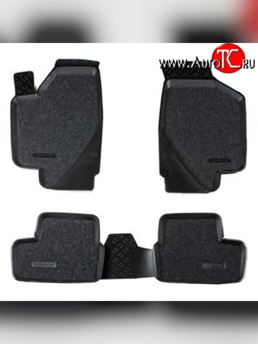 Комплект ковриков в салон Aileron 4 шт. (полиуретан, покрытие Soft) Лада ВАЗ Гранта FL 2192 хэтчбек (2018-2025)  в Керчи Республика Крым