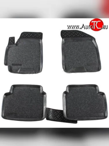 Комплект ковриков в салон Aileron 4 шт. (полиуретан, покрытие Soft) Chevrolet Aveo T200 хэтчбек 5 дв (2002-2008)