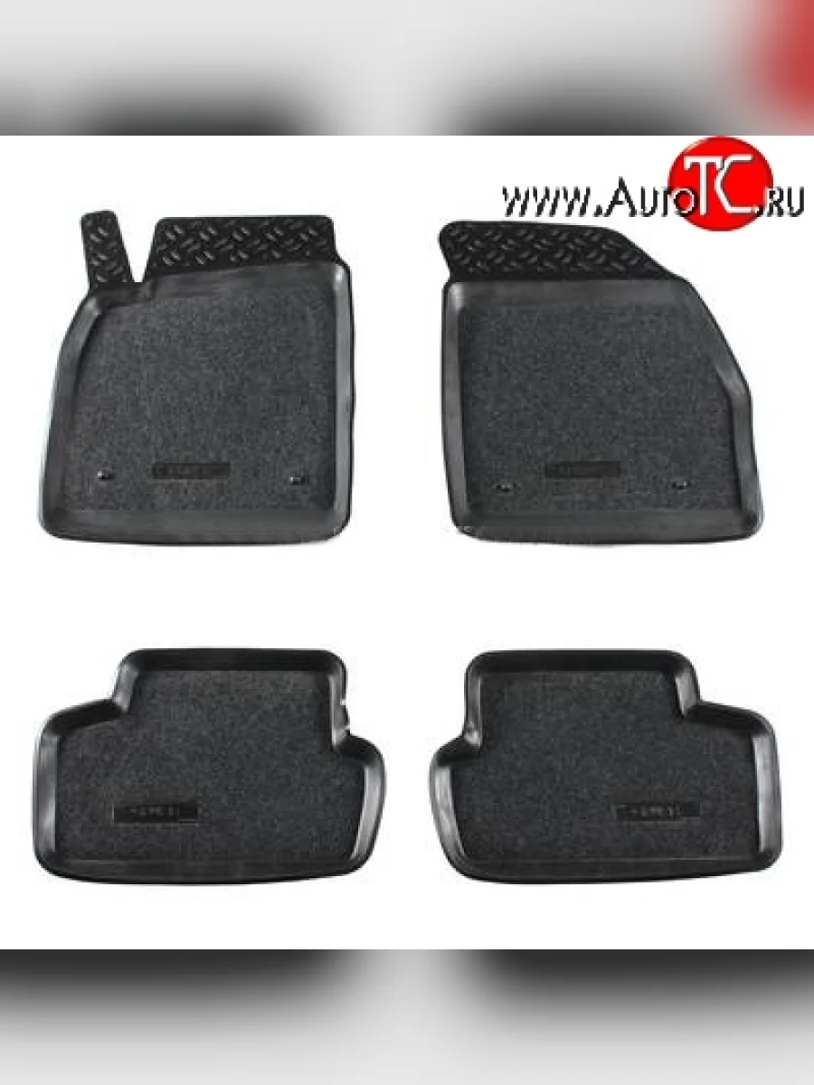 Комплект ковриков в салон Aileron 4 шт. (полиуретан, покрытие Soft) Chevrolet Cruze J300 седан дорестайлинг (2009-2012)  в Керчи Республика Крым