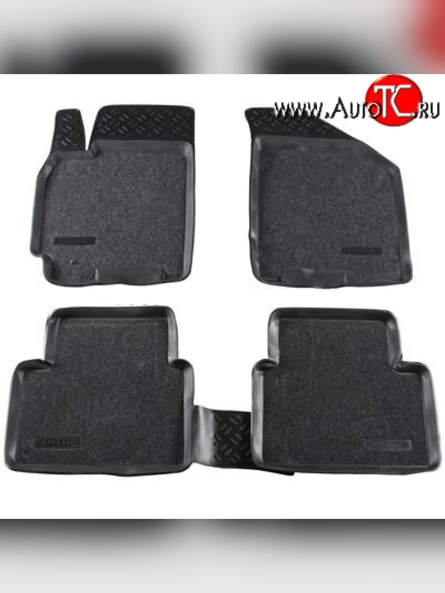 Комплект ковриков в салон Aileron (полиуретан, 4 шт., покрытие Soft). Daewoo Gentra KLAS седан (2012-2016)  в Перми Пермском крае
