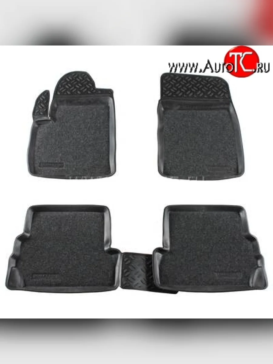 Комплект ковриков в салон Aileron 4 шт. (полиуретан, покрытие Soft) Ford Fusion 1 хэтчбэк дорестайлинг (2002-2005)  в Керчи Республика Крым