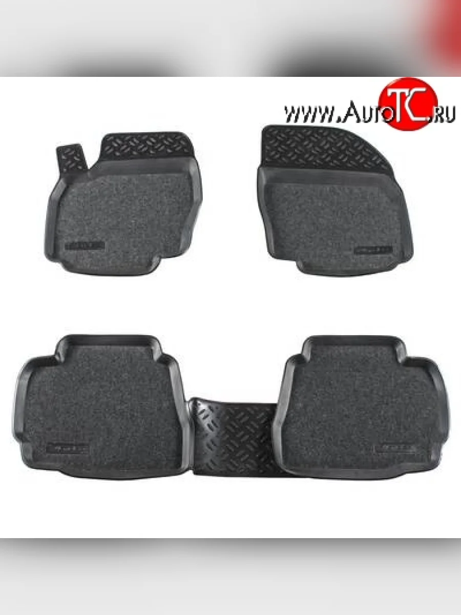 Комплект ковриков в салон Aileron 4 шт. (полиуретан, покрытие Soft) Ford Mondeo Mk4,BD дорестайлинг, седан (2007-2010)  с доставкой в г. Керчь