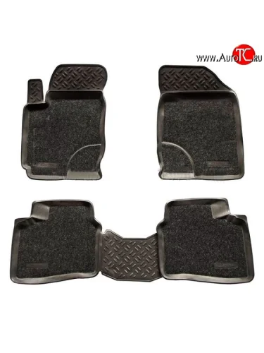 Комплект ковриков в салон Aileron 4 шт. (полиуретан, покрытие Soft) Hyundai Elantra XD седан дорестайлинг (2000-2003)