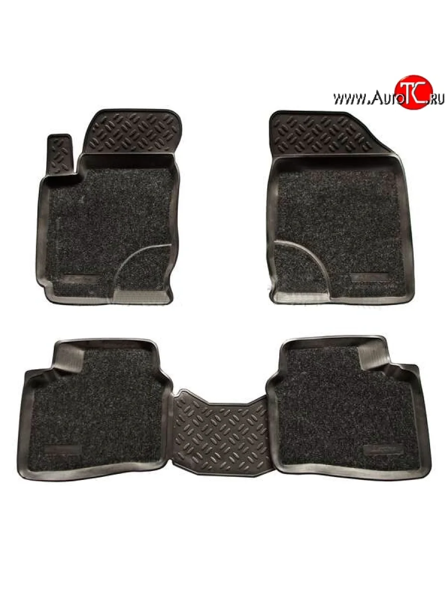 Комплект ковриков в салон Aileron 4 шт. (полиуретан, покрытие Soft)  Hyundai Elantra (2000-2003) XD  в Керчи Республика Крым