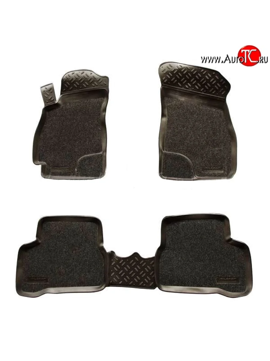 Комплект ковриков в салон Aileron 4 шт. (полиуретан, покрытие Soft) Hyundai Accent 2 LC седан дорестайлинг (ТагАЗ) (1999-2012)  в Перми Пермском крае