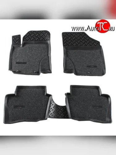 Комплект ковриков в салон Aileron 4 шт. (полиуретан, покрытие Soft) Hyundai i20 PB хэтчбэк дорестайлинг (2008-2012)