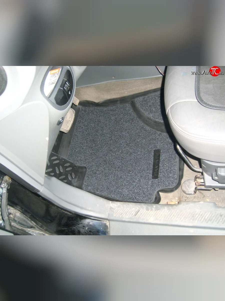 Комплект ковриков в салон Aileron 4 шт. (полиуретан, покрытие Soft) Hyundai Santa Fe SM (2000-2012)  с доставкой в г. Керчь