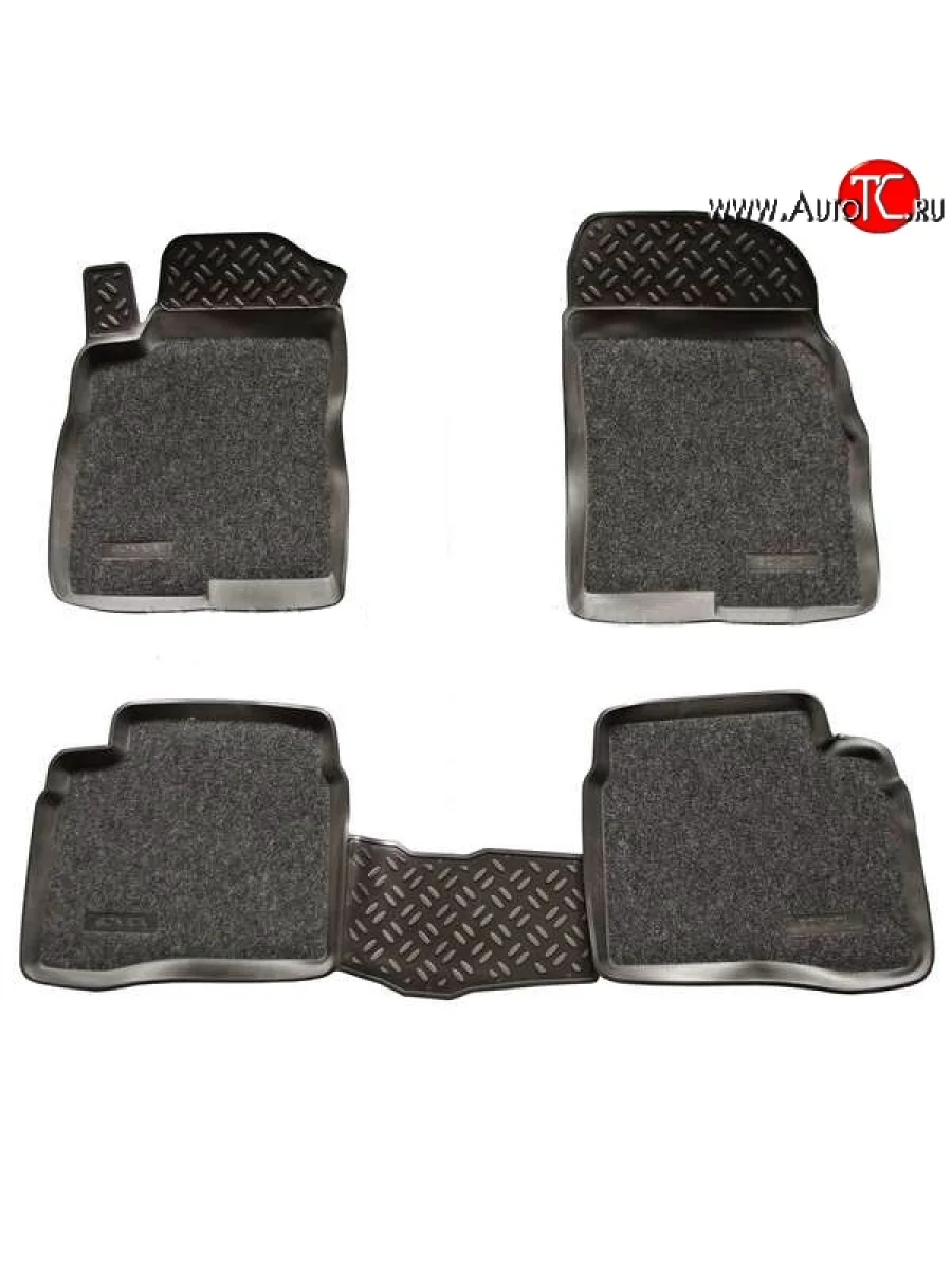 Комплект ковриков в салон Aileron 4 шт. (полиуретан, покрытие Soft)  Hyundai Sonata (2001-2013) EF  в Керчи Республика Крым