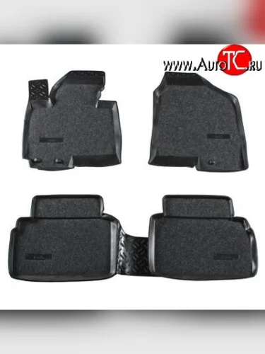 Комплект ковриков в салон Aileron 4 шт. (полиуретан, покрытие Soft) KIA Sportage  3 SL (2010-2016) дорестайлинг, рестайлинг