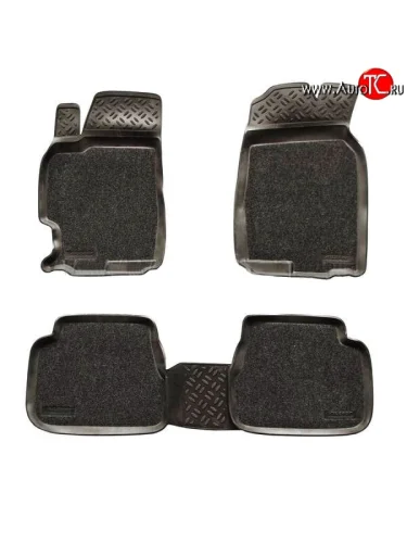 Комплект ковриков в салон Aileron 4 шт. (полиуретан, покрытие Soft) Mazda 6 GG седан дорестайлинг (2002-2005)