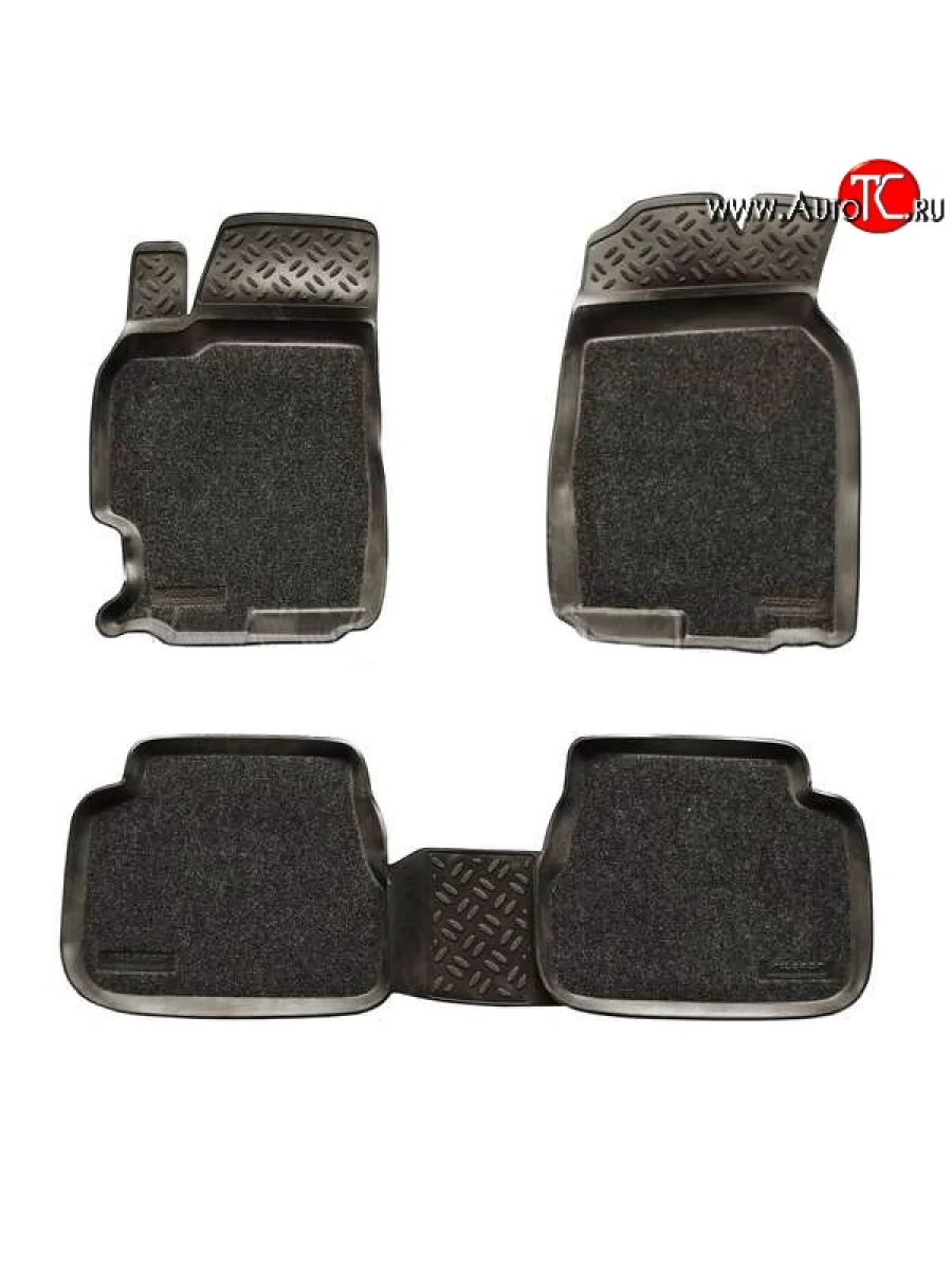 Комплект ковриков в салон Aileron 4 шт. (полиуретан, покрытие Soft) Mazda 6 GG седан дорестайлинг (2002-2005)  в Керчи Республика Крым