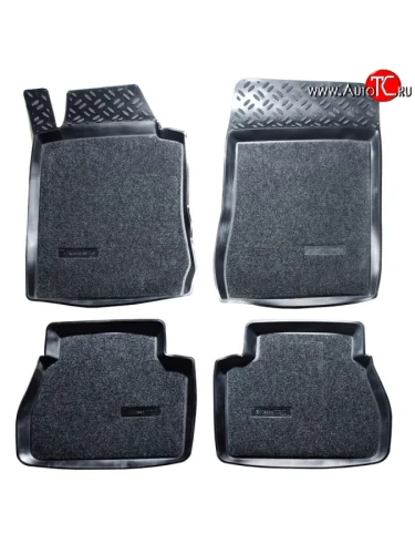 Комплект ковриков в салон Aileron 4 шт. (полиуретан, покрытие Soft) Mercedes-Benz E-Class W210 универсал рестайлинг (1999-2003)