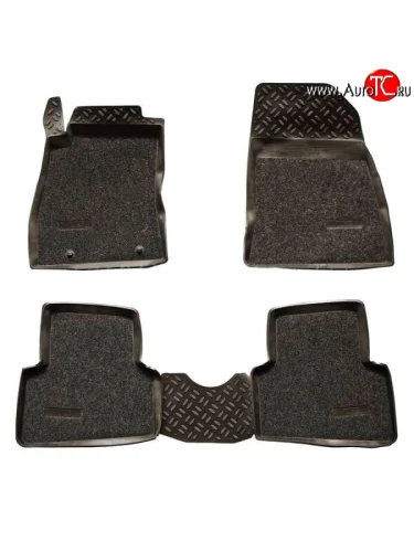 Комплект ковриков в салон Aileron 4 шт. (полиуретан, покрытие Soft) Nissan Juke 1 YF15 дорестайлинг (2010-2014)