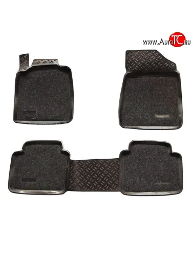 Комплект ковриков в салон Aileron 4 шт. (полиуретан, покрытие Soft) Nissan Teana 2 J32 дорестайлинг (2008-2011)