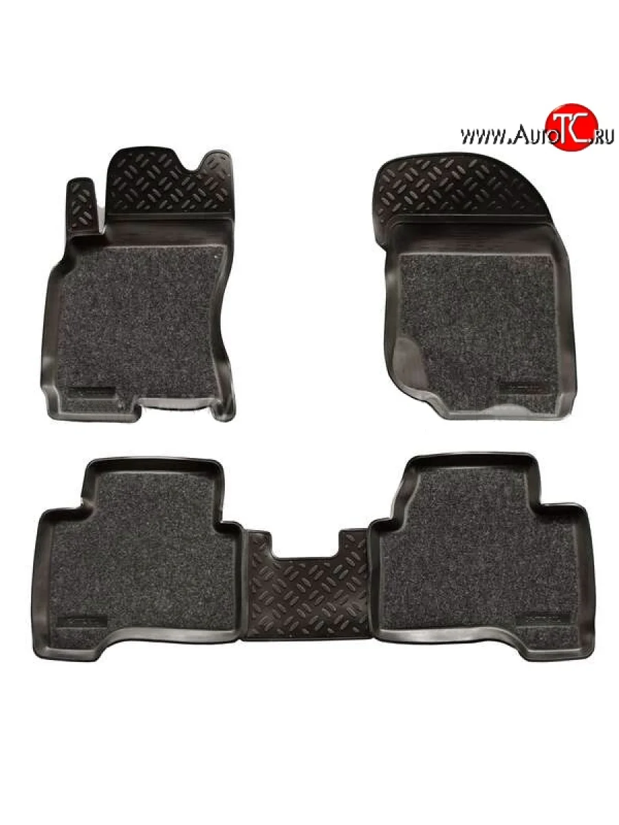 Комплект ковриков в салон Aileron 4 шт. (полиуретан, покрытие Soft) Nissan X-trail 1 T30 дорестайлинг (2000-2003)  в Керчи Республика Крым