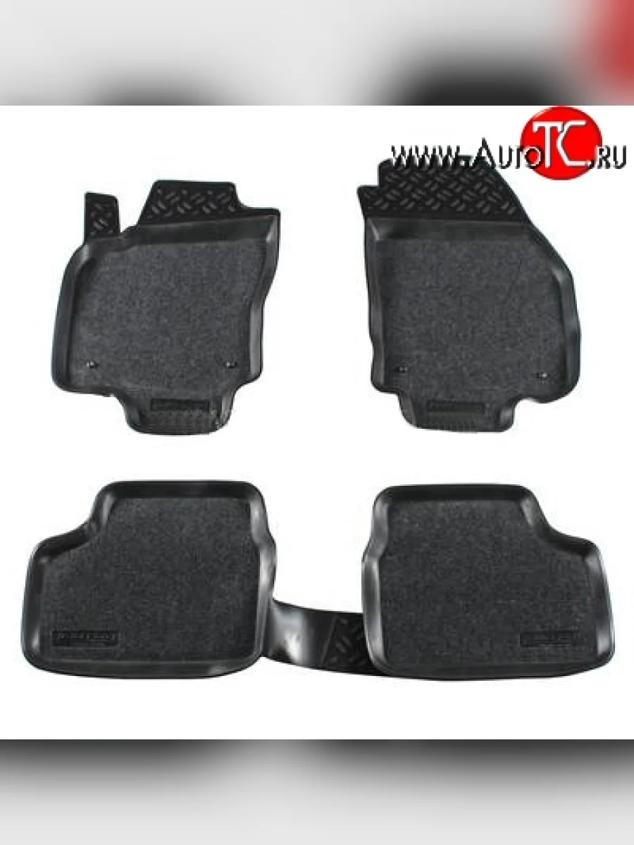 Комплект ковриков в салон Aileron 4 шт. (полиуретан, покрытие Soft) Opel Astra H универсал (2004-2007)  с доставкой в г. Пермь