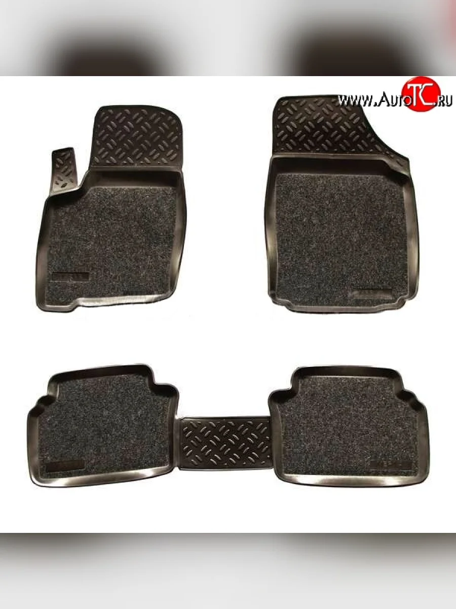 Комплект ковриков в салон B Aileron 4 шт. (полиуретан, покрытие Soft) Opel Meriva B (2010-2013)  в Керчи Республика Крым