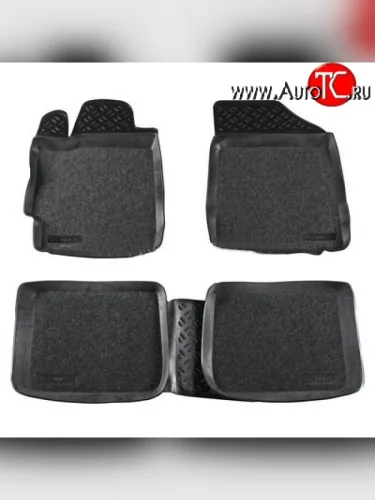 Комплект ковриков в салон Aileron 4 шт. (полиуретан, покрытие Soft) Toyota Camry XV40 рестайлинг (2009-2011)