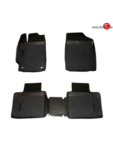 Комплект ковриков в салон Aileron 4 шт. (полиуретан, покрытие Soft) Toyota Camry XV50 дорестайлинг (2011-2014)