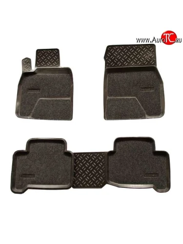 Комплект ковриков в салон Aileron 4 шт. (полиуретан, покрытие Soft) Toyota Land Cruiser 200 2-ой рестайлинг (2015-2021)