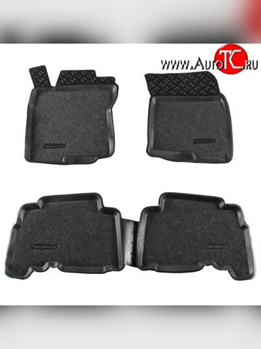 Комплект ковриков в салон Aileron 4 шт. (полиуретан, покрытие Soft) Toyota Land Cruiser Prado J150 дорестайлинг (2009-2013)  в Воронеже Воронежской области