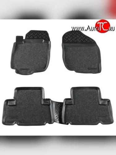 Комплект ковриков в салон Aileron 4 шт. (полиуретан, покрытие Soft) Toyota RAV4 XA30 5 дв. 1-ый рестайлинг (2008-2010)