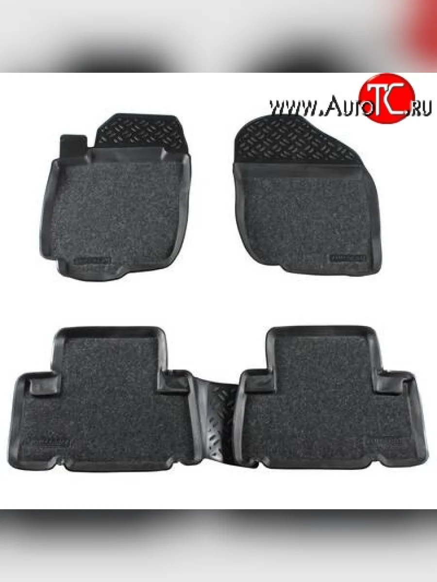 Комплект ковриков в салон Aileron 4 шт. (полиуретан, покрытие Soft) Toyota RAV4 XA30 5 дв. 1-ый рестайлинг (2008-2010)  в Керчи Республика Крым