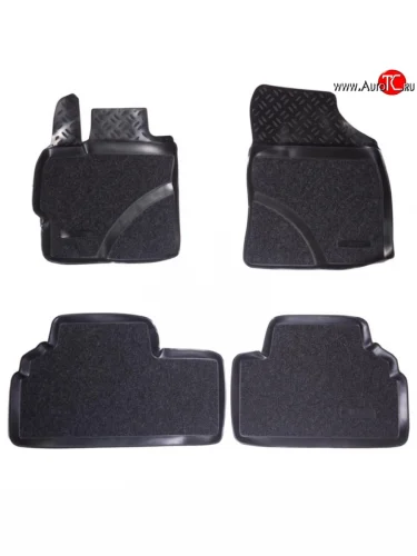 Коврики в салон Aileron 4 шт. (полиуретан) Toyota Verso  R20 (2009-2012) дорестайлинг