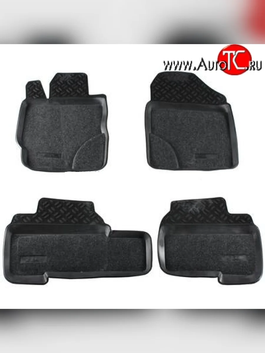 Комплект ковриков в салон Aileron 4 шт. (полиуретан, покрытие Soft)  Toyota Yaris (2010-2014) XP130  в Керчи Республика Крым