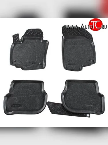 Комплект ковриков в салон Aileron 4 шт. (полиуретан, покрытие Soft) Volkswagen Golf Plus 5 (2004-2009)