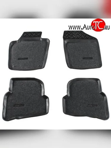 Коврики в салон Aileron 4 шт. (полиуретан) Volkswagen Polo Mk5 6R,6C,61 седан дорестайлинг (2009-2015)