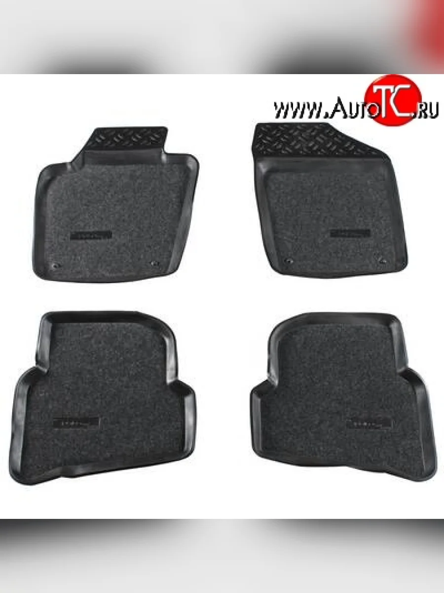 Коврики в салон Aileron 4 шт. (полиуретан) Volkswagen Polo Mk5 6R,6C,61 хэтчбек 5 дв. дорестайлинг (2009-2015)  в Самаре Самарской области