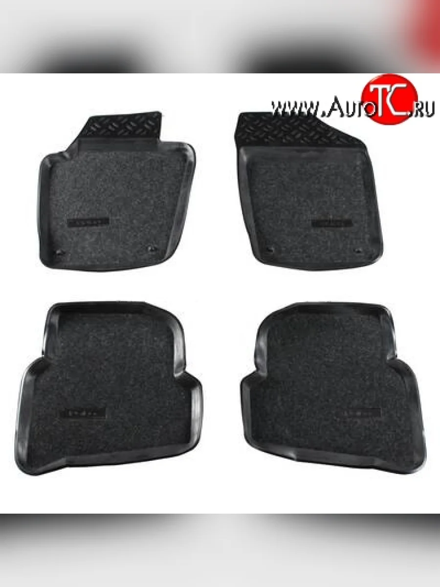 Комплект ковриков в салон (хетчбек) Aileron 4 шт. (полиуретан, покрытие Soft)  Volkswagen Polo (2009-2015) Mk5 6R,6C,61  в Керчи Республика Крым