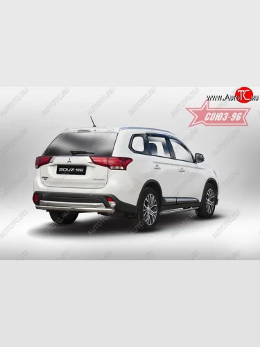 Защита заднего бампера Souz-96 (d60) Mitsubishi Outlander GF 2-ой рестайлинг (2015-2018)