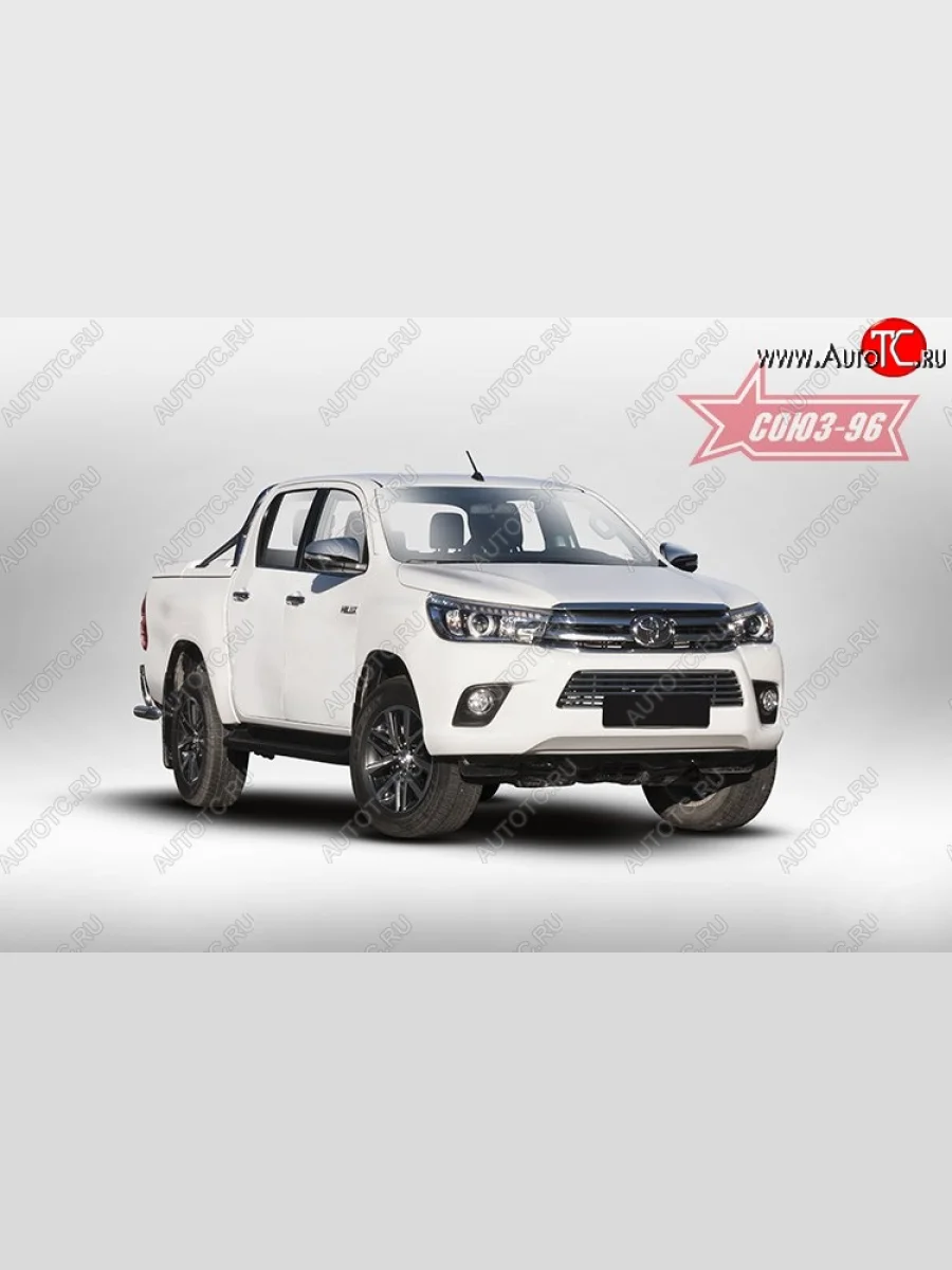 Декоративный элемент воздухозаборника Souz-96 (d16) Toyota Hilux AN120 дорестайлинг (2016-2020)  с доставкой в г. Керчь